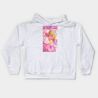 Bunny making love potion Kids Hoodie